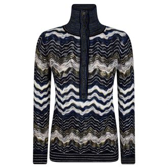 Missoni Dames, Truien, Blauw, Maat: S