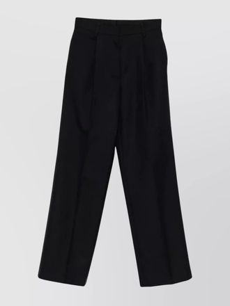 Dries Van Noten wool wide-leg trousers