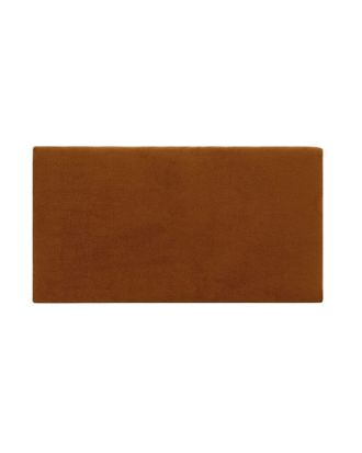 Deco Wood Cabecero tapizado de algod&oacute;n en color terracota de 90x80cm