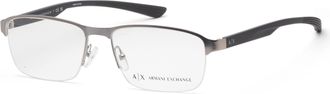 A|X Armani Exchange Mens 57 mm Silver Opticals