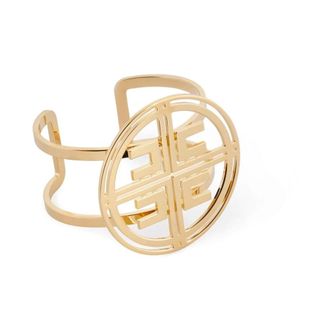 Elisabetta Franchi Accessoires, Dames, Geel, ONE Size, Gouden Metalen Armband