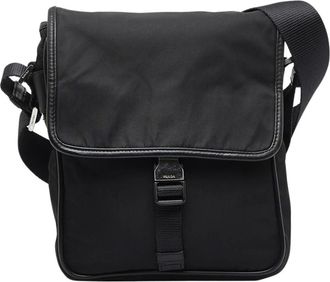 Prada Pre-owned Tessuto Crossbody Bag - Dames - Vintage Schoudertas - Zwart - ONE Size - Nylon - Vintage