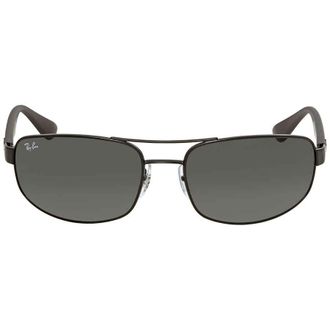 Ray-Ban Grey Classic Rectangular Mens Sunglasses RB3445 006/11 61