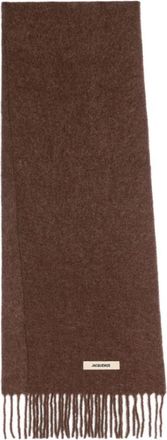 Jacquemus Brown Solid Scarf
