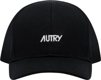 Autry Caps, unisex, Black, Size: ONE SIZE Baseball Cap with Embroidered Logo