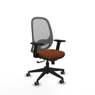 Piqueras y Crespo Silla De Oficina Piqueras Y Crespo Cilanco Gris Marr&oacute;n C&oacute;moda