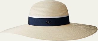 Maison Michel Large-Brim Straw Hat