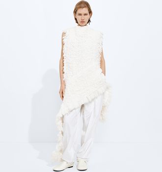 Bottega Veneta Top in chiffon di seta - Bianco - Donna - 40