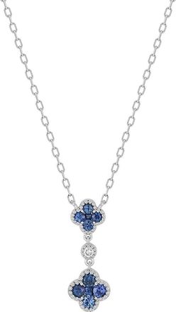 Bony Levy El Mar 18K 0.39 Ct. Tw. Diamond & 10 Sapphire Pendant Necklace
