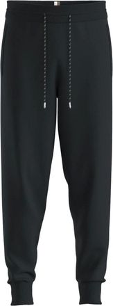 HUGO BOSS Sweatpants met trekkoord en boorden - Heren - Broeken - Zwart - Maat: XL Katoen