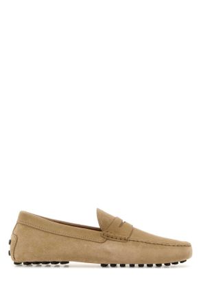 Tod's Tods Beige Suede Loafers