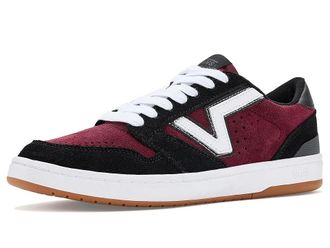 Vans Lowland 2.0 Athletic Shoes Black/Port : Mens 11.5 - Womens 13 Medium, Leather/Synthetic