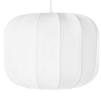 Beliani L&aacute;mpara Colgante De Dise&ntilde;o Moderno L&aacute;mpara De Techo Pantalla De Nylon Sint&eacute;tico Blanco Cabriales