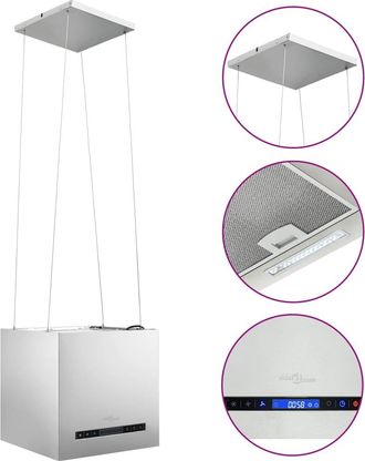 vidaXL Campana Extractora Colgante T&aacute;ctil Lcd Acero Inoxidable 37 Cm Vidaxl
