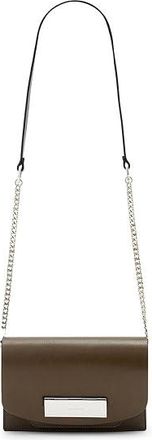 AllSaints Etta Clutch Womens Handbags Fango Brown, Leather