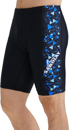 Feoya Mens Racing Jammers Swimming Swimsuit Comfortable Fit Quick-Drying Swimsuit Swim Jammers Breathable Swim Shorts Swim Pants for Swim Training Black 4 X