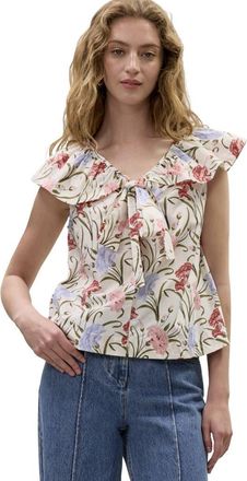 Rebecca Taylor Acosanti Floral Top in Ivory Multi at Nordstrom, Size X-Small