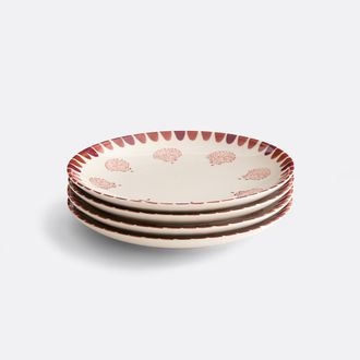 La Redoute Interieurs Set van 4 keramische dessertborden, schelpdesign, OMANA