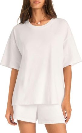 Vitamin A Coast Oversize Boyfriend T-Shirt in White at Nordstrom, Size X-Small