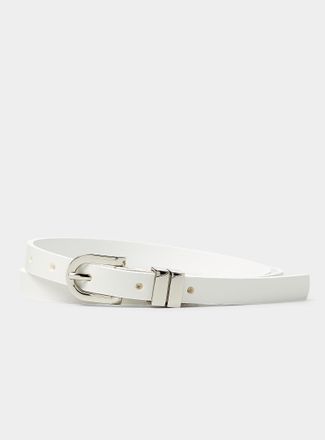 Simons Womens Skinny leather belt
