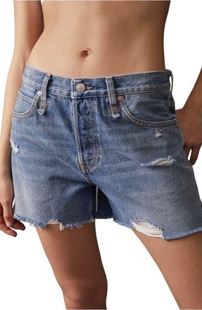 Free People We the Free Makai High Waist Cutoff Shorts in Twist Shout at Nordstrom, Size 28