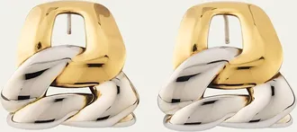 Alexander McQueen Two-Tone Chain Earrings