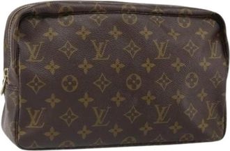 Louis Vuitton Pre-owned Clutches, female, Brown, Size: ONE SIZE Pre-owned Vintage Canvas Clutch