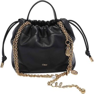 Chlo&eacute; Black Mini Icons Shoulder Bag