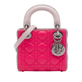 Dior Pre-owned Lady Dior - Dames - Pre-owned - Roze - Maat: ONE Size Leer