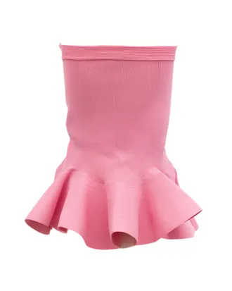 Alexander McQueen Ruffled Hem Tank Top - Pink