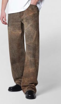A Gold E denim wide-leg jeans