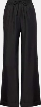 Asceno Aurelia silk twill straight pants