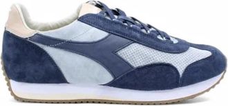 Diadora Dirty Stone Wash Evo Canvas Sneakers - Heren - Sneakers - Blauw - 40 1/2 EU - Su&egrave;de - Schoenen