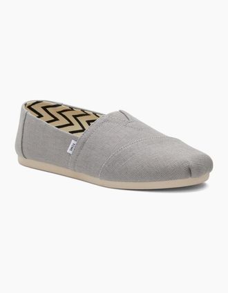 Toms Toms Mens Alpargata Mens Slip On Shoes - Grey - Size: 12