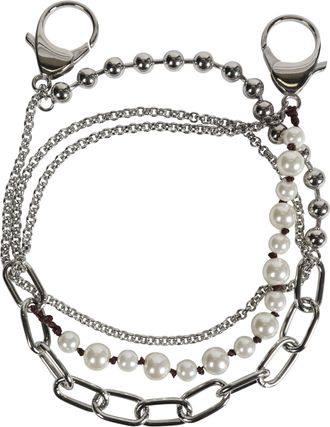 Marni Metal And Faux-Pearls Charm Wallet Chain