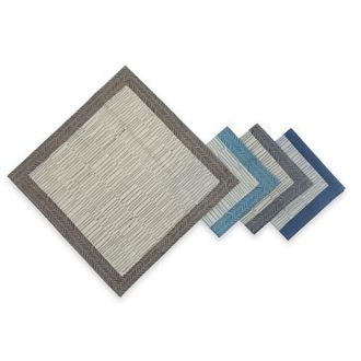 Sustainable Threads Streamline Hand Block Printed Napkins - Set of 4 in Tea Break Reverie at Nordstrom, Size Small