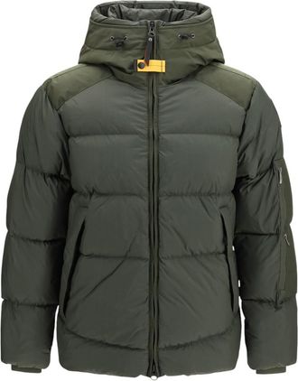 Parajumpers Green Quilted Hood Jacket