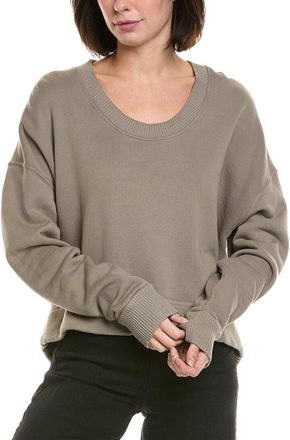 perfectwhitetee Perfectwhitetee Fleece U-Neck Sweatshirt