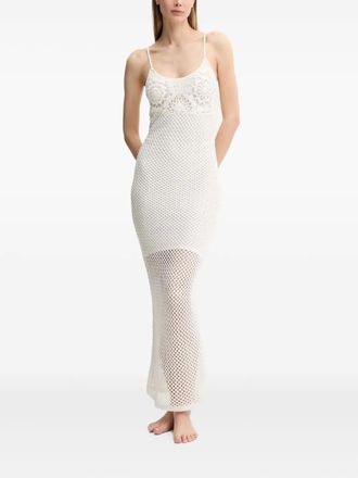 Guess Co crochet maxi dress - White