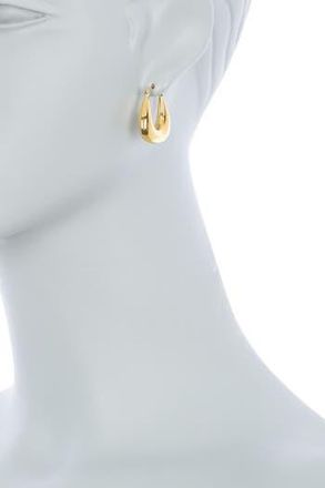 Argento Vivo Puffy Square 25mm Hoop Earrings in Gold at Nordstrom Rack