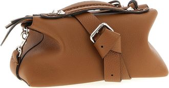 Fendi Womens By The Top Handle Bag Brown Calfskin Leather