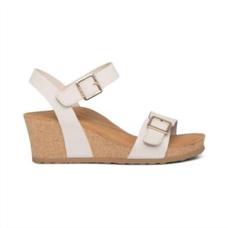 Aetrex Womens Lexa Sandal In Ivory