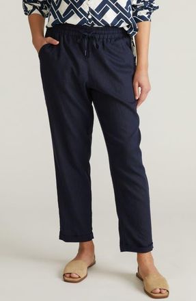 Universal Standard Tapered Drawstring Pants in Navy Blue at Nordstrom, Size Xl