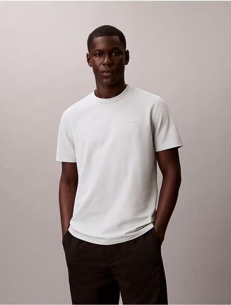 Calvin Klein Mens Tech Pique T-Shirt - Grey - L