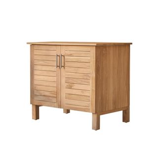 Tikamoon Mueble de almacenaje de teca maciza 85 cm