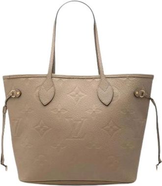Louis Vuitton Pre-owned Neverfull Tote Bag - Dames - Vintage Shopper - Beige - ONE Size - Leer - Vintage