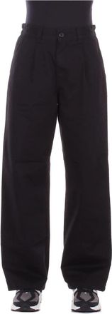 Carhartt Work in Progress W Marv Pants - Dames - Wijde Broeken - Zwart - M - Katoen - Broeken