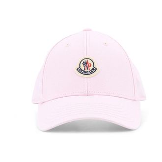 Moncler Caps, female, Pink, Size: ONE SIZE Gabardine Baseball Cap