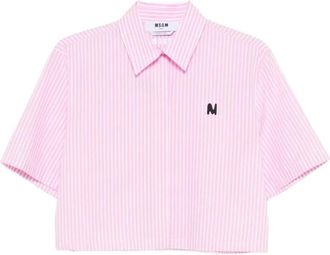 Msgm Camicia - Dames - Overhemden - Roze - S - Overhemden