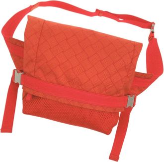 Bottega Veneta Orange Nylon Sling Bag (Pre-Owned)